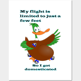 Humor Duck Cartoon Posters and Art